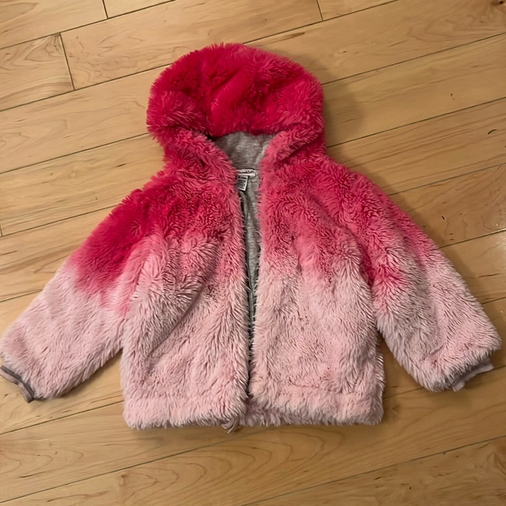 Splendid fuzzy ombré jacket faux fur.
